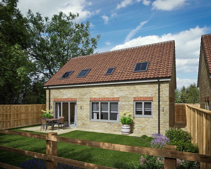 Stone-built homes at the Beanacre development